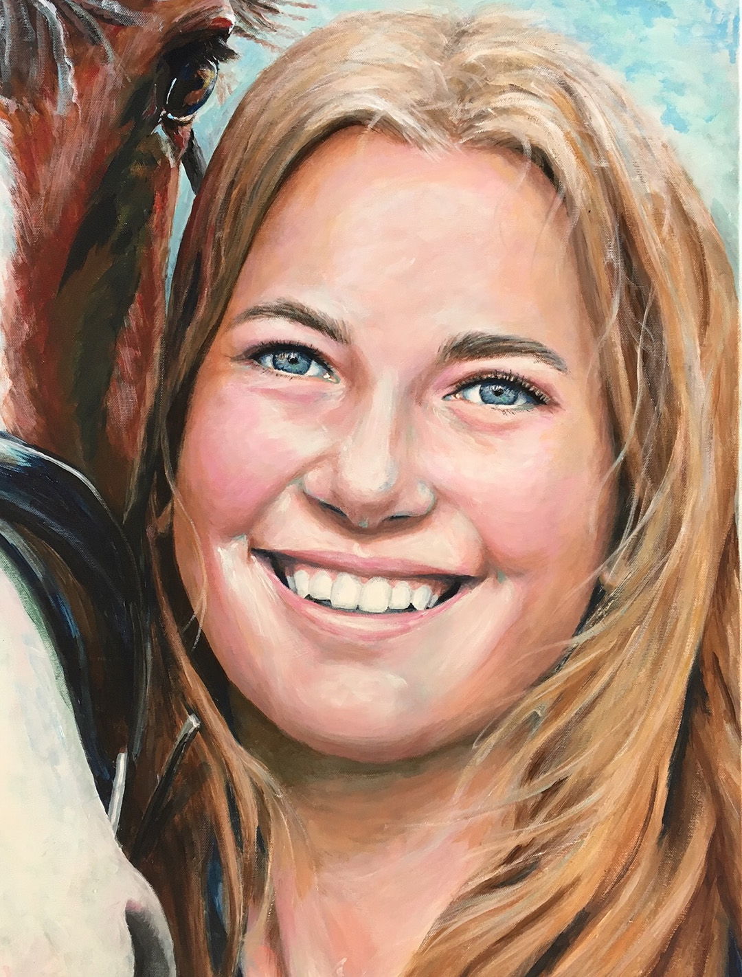 Portret geschilderd door Monique Penning